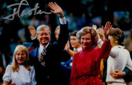 Politics Jimmy and Rosalynn Carter signed 6x4 colour photo. James Earl Carter Jr. (born October 1,