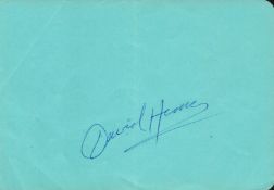 Sport David Hemery signed 6x4 album page. David Peter Hemery, CBE DL (born 18 July 1944) is best