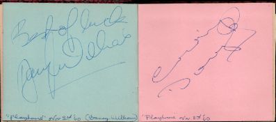 TV Film Autograph book, containing 1950's music signatures. 30+ signatures. Signatures include Pearl