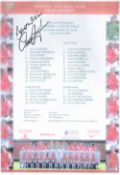 Sport Arsenal FC Collection of Liam Brady Signed Teamsheet for the First Game at the Emirates Vs