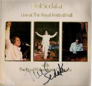 Music Neil Sedaka signed Live At The Royal Festive Hall album sleeve cover vinyl record included.