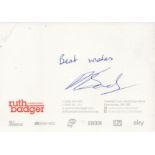 TV Film Ruth Badger signed 6x4 promo colour photo. Ruth Badger (born March 1978) is a British