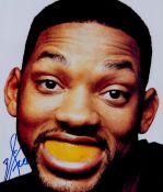 TV Film Will Smith signed 10x8 colour photo. Smith has been nominated for five Golden Globe Awards