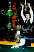 Sport Snooker Legend Steve Davis OBE Signed 12x8 Colour Montage Photo. Signed in Silver Marker