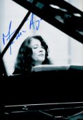 Music Martha Argerich signed 12x8 black and white photo. Martha Argerich (born 5 June 1941) is an