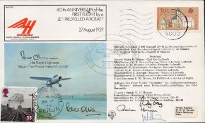 Historic Prince Faisal of Jordan signed rare 1979, 40th ann first jet flight RAF cover. Only 10