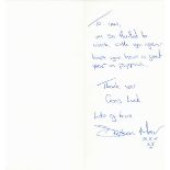TV Film Stephen Mear signed notelet card. Stephen Leonard Mear CBE is an English dancer,