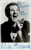 TV Film Alan Freeman signed 6x4 black and white photo dedicated. Alan Leslie Freeman, MBE (6 July