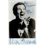 TV Film Alan Freeman signed 6x4 black and white photo dedicated. Alan Leslie Freeman, MBE (6 July