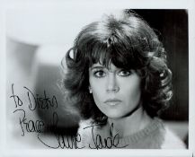 TV Film Jane Fonda signed 10x8 vintage black and white photo. Jane Seymour Fonda (born December