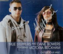 Music Dane Bowers and Victoria Beckham signed Out of Your Mind CD sleeve Disc included. Good