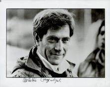 TV Film George Segal signed 10 x 8 inch black and white photo. Dedicated. Good condition. All