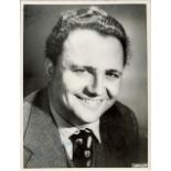 TV Film Harry Secombe signed 8x6 vintage black and white photo dedicated. Sir Harold Donald