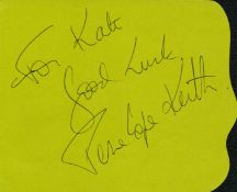 TV Film Penelope Keith signed 5 x 4 colour album page. Keith, DBE, DL is an English actress and