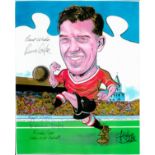 Sport Ronnie Cope signed 10x8 colour Manchester United caricature. Ronald Cope (5 October 1934 -