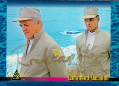 TV Film Richard Herd signed trading card for Sea Quest Herd was known for playing Admiral Noyce