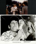 TV Film Elliott Gould signed 10 x 8 black and white photo. Also includes unsigned 6 x 4 behind the
