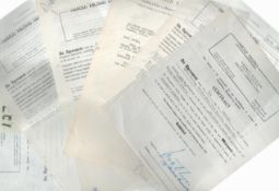 TV Film Superb Harold Fielding Collection of 12 Contracts Signed including Rates of Pay Etc.