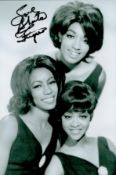 Music Sheila Ferguson signed Three Degrees 12x8 black and white photo. Good condition. All