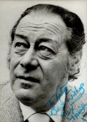 TV Film Rex Harrison signed 7 x 5 black and white photo. Harrison was an English actor. Harrison