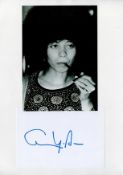 TV Film Angela Davis 12x8 signature piece includes signed album page and a black and white photo