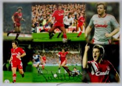 Sport Liverpool Legend Jan Molby Signed 18x12 colour Montage Print. Signed in black marker pen.