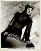 TV Film Eleanor Parker signed 10x8 black and white vintage promo photo. Eleanor Jean Parker (June