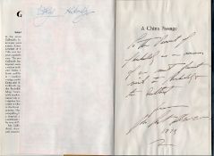 Signed Book John Kenneth Galbraith Signed Book Titled 'A China Passage' First Edition Hardback Book,