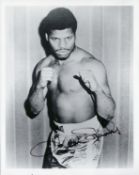 Sport Boxing. Leon Spinks signed vintage 10x8 black and white photograph. Spinks (July 11, 1953 -
