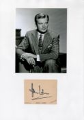 TV Film John Loder 12x8 signature piece includes signed album page and black and white photo. John