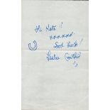 TV Film Leslie Crowther Signed 8 x 5 piece of paper. Crowther, CBE (6 February 1933 - 29 September