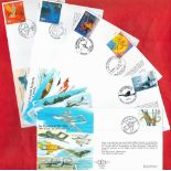 WW2 RAF Collection of 10 EJA Code FDCs, Experimental Jet Aircraft, with British Stamps and