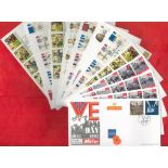 Military Collection of 22 Unsigned, Military Related FDCs, With Stamps and Postmarks. Covers Include