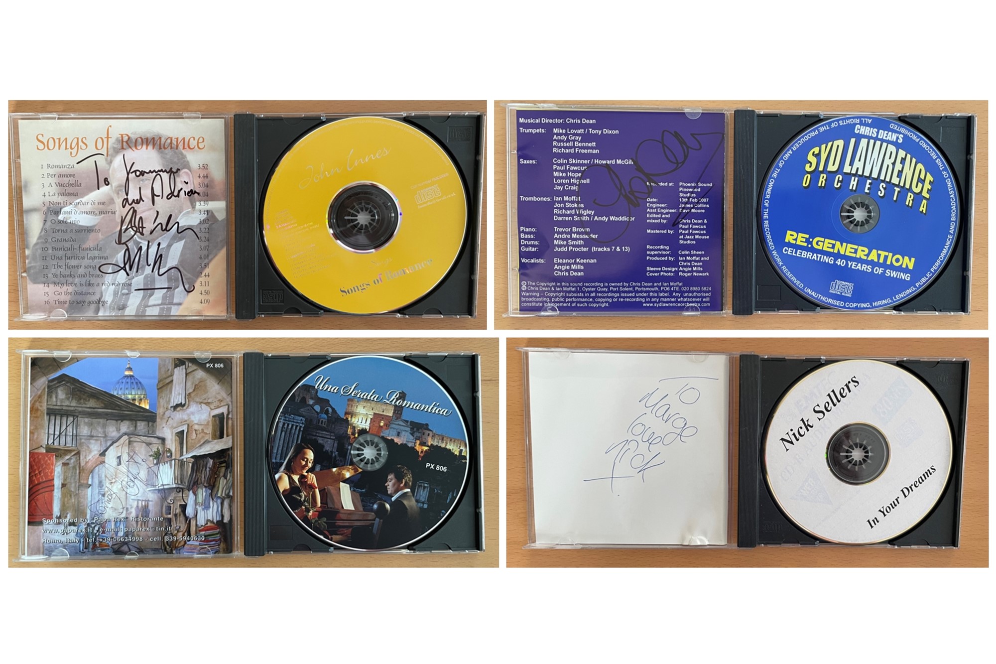 Music collection of signed CD sleeves complete with discs, 12 in total. Titles include Chris Deans - Image 2 of 3