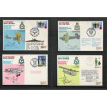 WW2 RAF Collection of 50 Squadron Series Flown FDCs, Complete Set in RAF Folder, Unsigned. All