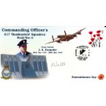 WW2 Flt Lt Freddie Watts Signed JE Fauquier Commanding Officers of 617 Squadron FDC. 8 of 18