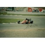 MICHELE ALBORETO (1956-2001) F1 Racing Driver signed Ferrari 5x7 Photo. Good condition. All