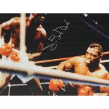 Boxing James Buster Douglas signed 16x12 colour photo pictured during his shock victory over Mike