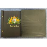 Australia used Stamps in A Davo Album with Slipcase containing approx 500 Australian Stamps from