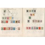 Hong Kong used Stamps on 2 x Album Leaves & 2 x Stockcards with Stamps from 1862 onwards all