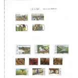 BCW stamp collection on 19 loose album pages. Includes Venda, Vanuatu, Zimbabwe, Zaire, Zambia and