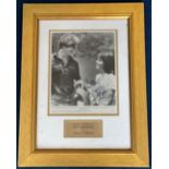 Jeff Bridges and Sally Field framed signature piece approx 19x15. This beautifully presented piece