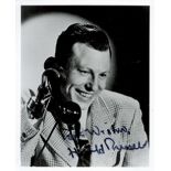 Harold Russell signed 10x8 black and white photo. Russell was a Canadian-born American World War