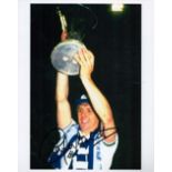 Tottenham Hotspurs Legend Graham Roberts Hand signed 10x8 Colour Photo Showing Roberts Holding aloft