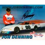 Nascar Jon Denning signed 10x8 colour promo photo. Jonathan Alan Denning (born March 14, 1987) is an