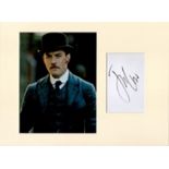 Actor Jude Law Personally Signed signature piece with 10x8 Colour Photo, Mounted to an overall