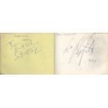 Small autograph book. Amongst signatures are Robert Powell, Amanda Barrie, Marti Webb, Gareth