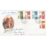 Christopher Chataway, Edward Watson, Tony Benn and Roy Mason Postboxes FDC with 5 official stamps