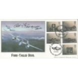 WWII, Robert K. Morgan signed Fork Tailed Devil FDC. Morgan (July 31, 1918 - May 15, 2004) was a