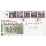 WWII, Richard Todd signed FDC commemorating the D Day Landings. This lovely cover is signed by